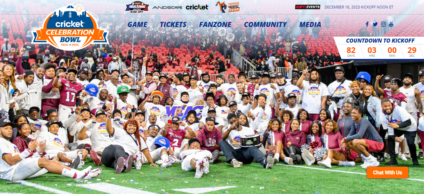 Celebration Bowl website