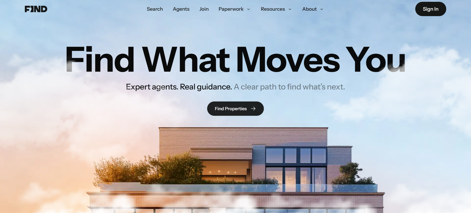 FIND Real Estate website