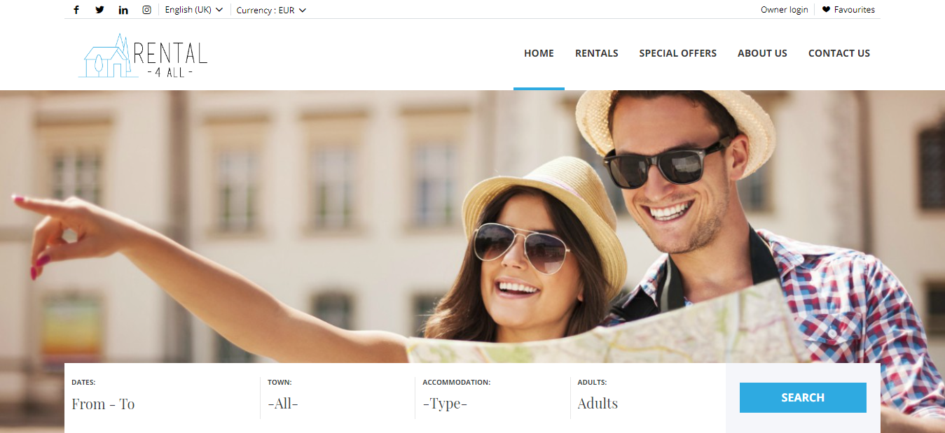 Rental4All website